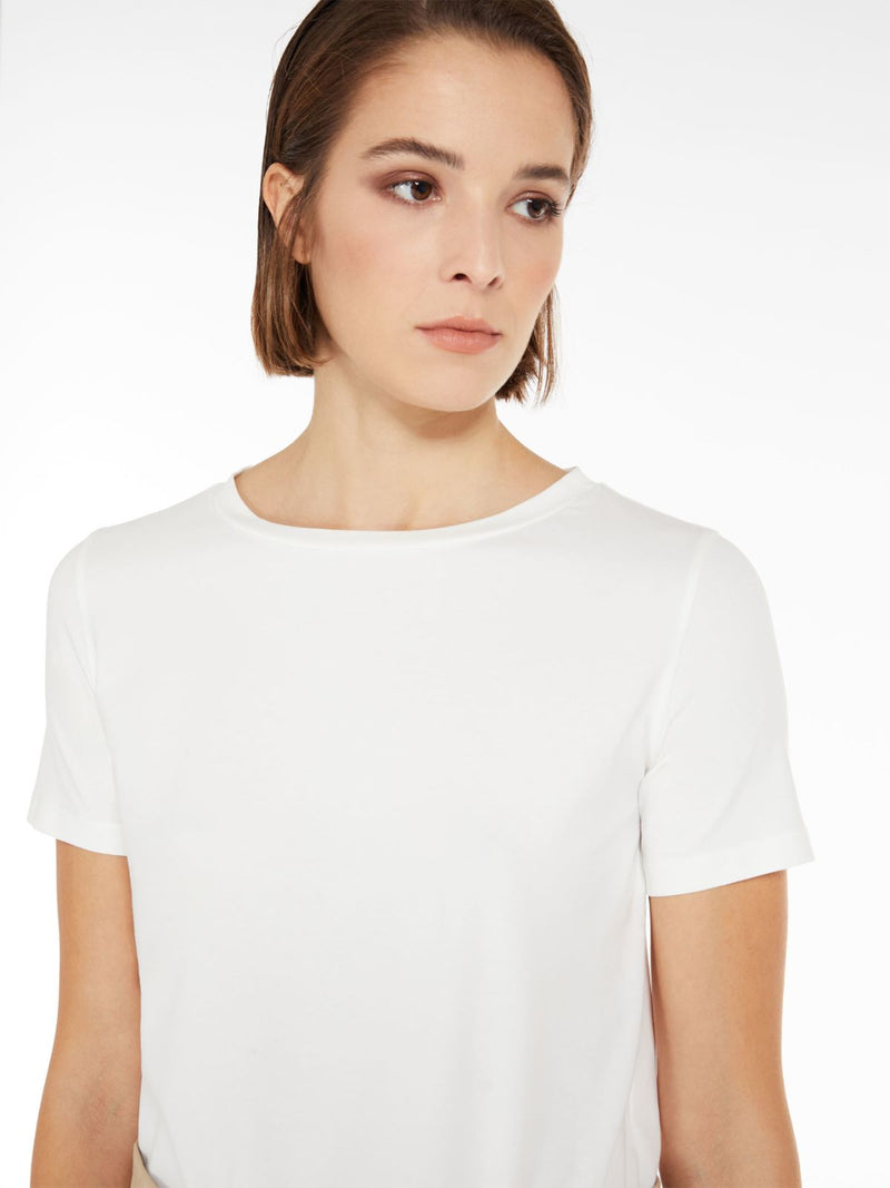 WEEKEND MAX MARA BASIC TEE IN WHITE