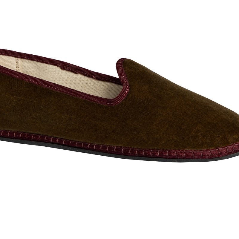 VIBI VENEZIA VELVET SLIPPERS IN ACCADEMIA