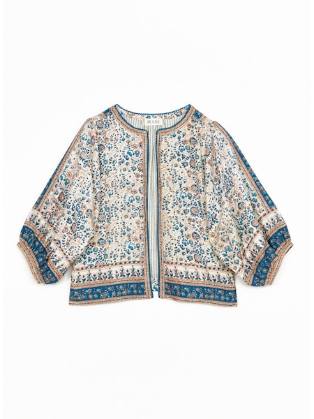 M.A.B.E. CASS PRINT JACKET IN NAVY