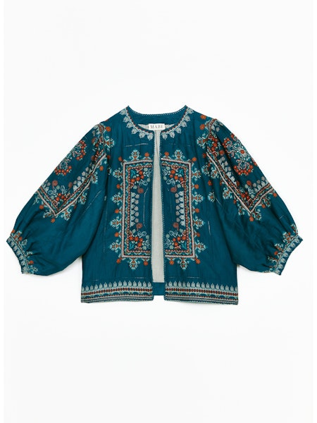 M.A.B.E. EDEN PRINT SILK BLEND JACKET