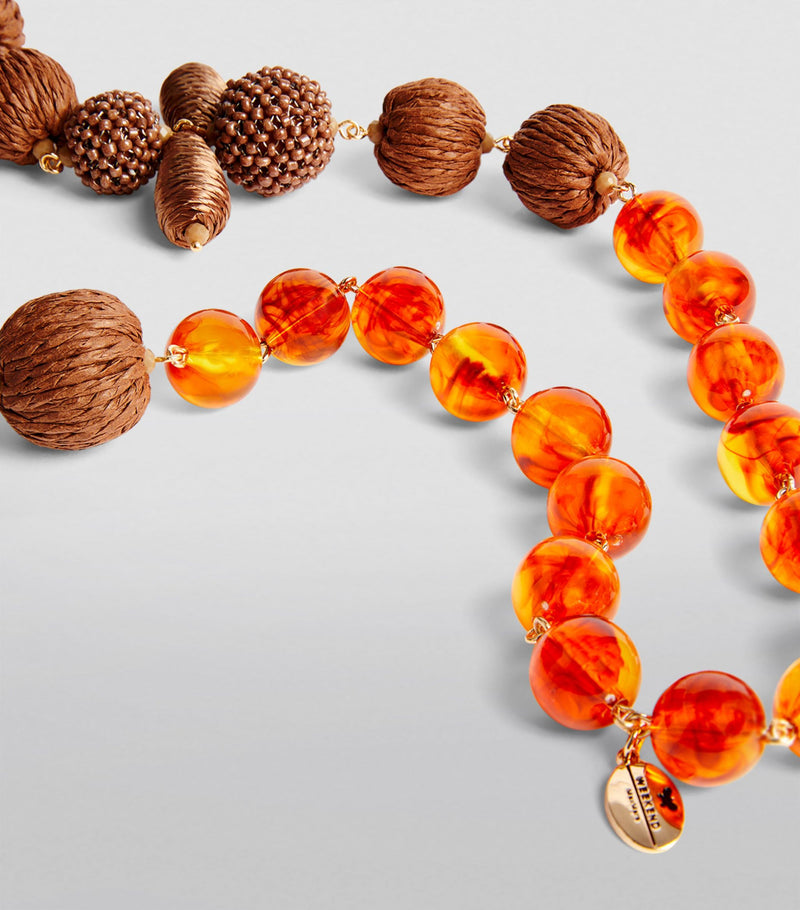 WEEKEND MAX MARA ALIGI BEADED NECKLACE