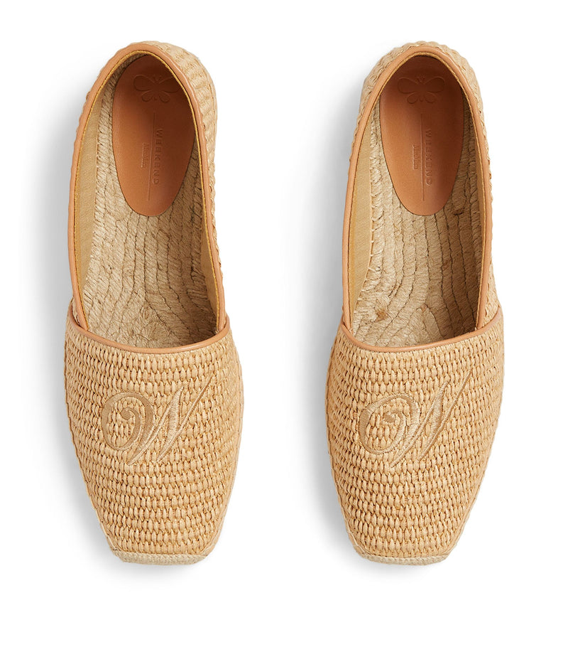 WEEKEND MAX MARA SELLA RAFFIA ESPADRILLES