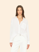 XIRENA SYDNEY SHIRT IN WHITE
