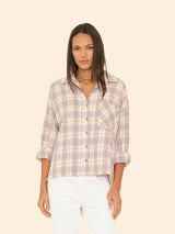 XIRENA FRANCIS SHIRT IN GREY MIST