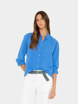 XIRENA BEAU SHIRT IN CAPRI BLUE