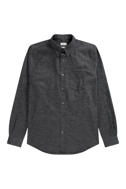 CLOSED FLANNEL BUTTON-DOWN SHIRT