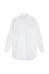 CLOSED OVERSIZED ORGANIC COTTON SHIRT BLOUSE IN WHITE