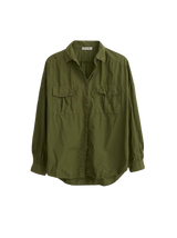 ALEX MILL KEEPER OVERSIZED SHIRT IN ARMY GREEN
