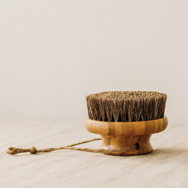 BAMBOO BODY BRUSH WITH MANE & CACTUS BRISTLE