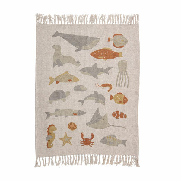 RECYCLED COTTON SEA THROW