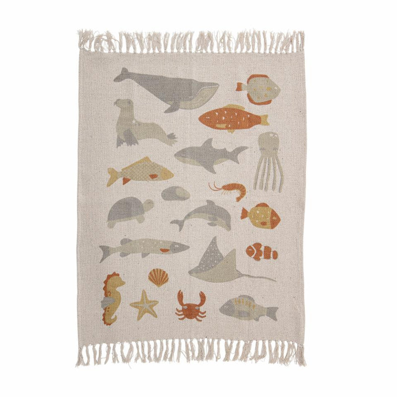 RECYCLED COTTON SEA THROW