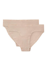 ORGANIC BASICS Cheeky High-rise Invisible Briefs 2-pack in Rose Nude