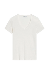 CLOSED Linen T-Shirt in Ecru