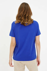 CHINTI & PARKER LIFE IS GOOD TEE IN COBALT