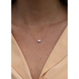 WANDERLUST LIFE White Pearl Fine Cord Necklace