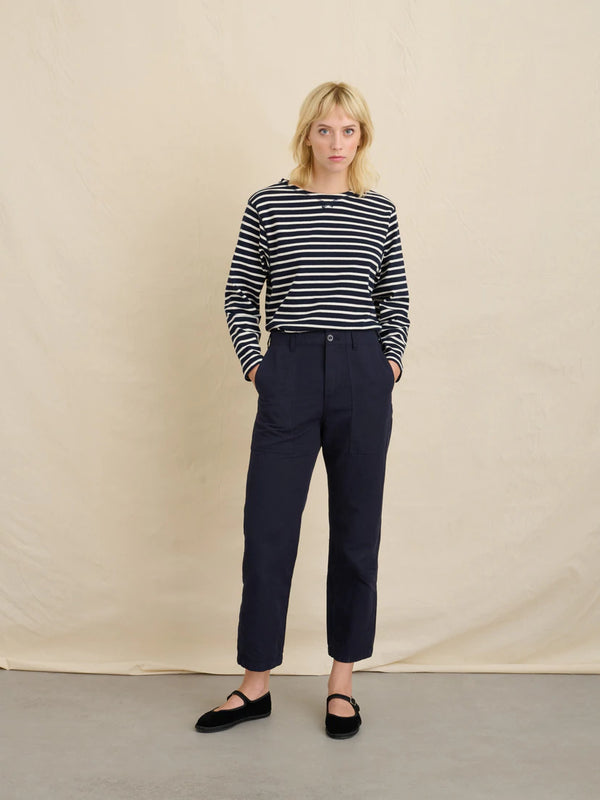ALEX MILL UTILITY PANT IN WASHED NAVY