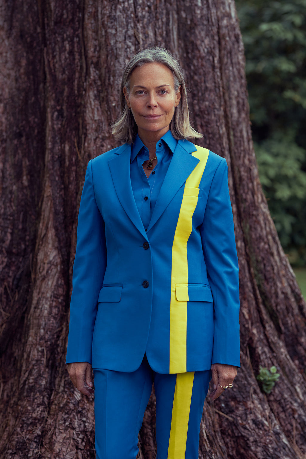 CATE BLANCHETT PRE OWNED CUSTOM GRAYSCALE SUIT WITH SHIRT RRP 1650 cate-blanchett-pre-owned-custom-grayscale-suit-with-shirt-rrp-1650