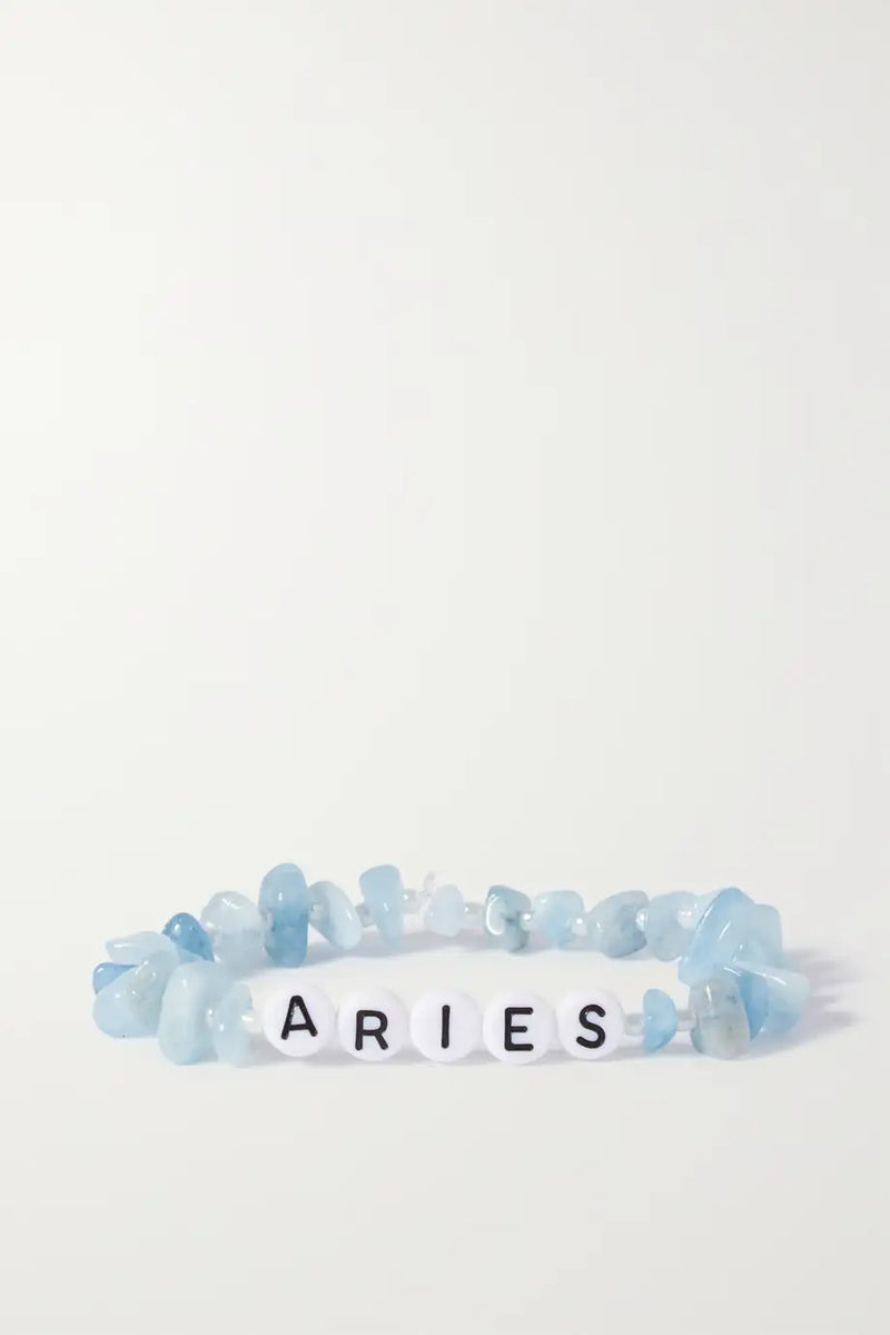 TBALANCE CRYSTALS ARIES AQUAMARINE BRACELET